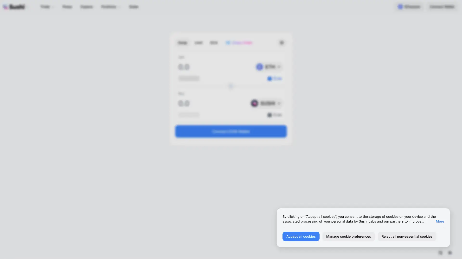 SushiSwap screenshot