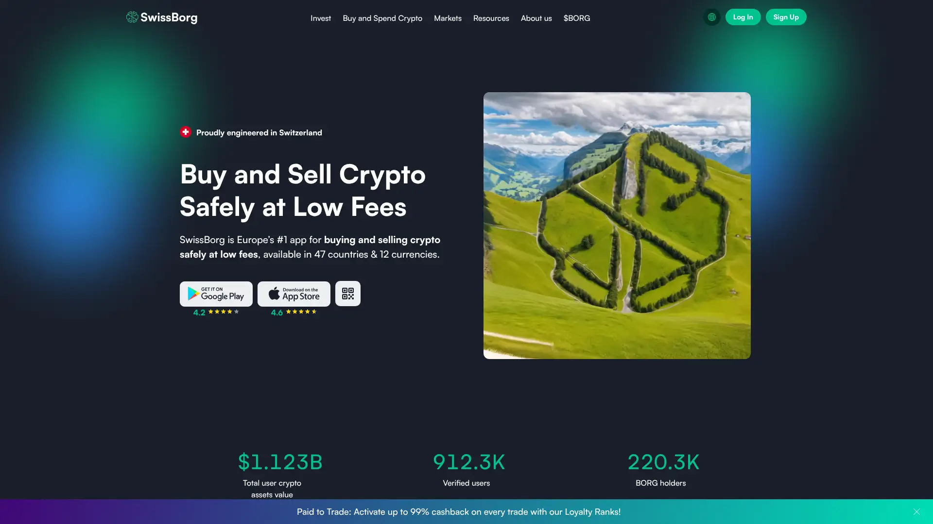 SwissBorg screenshot