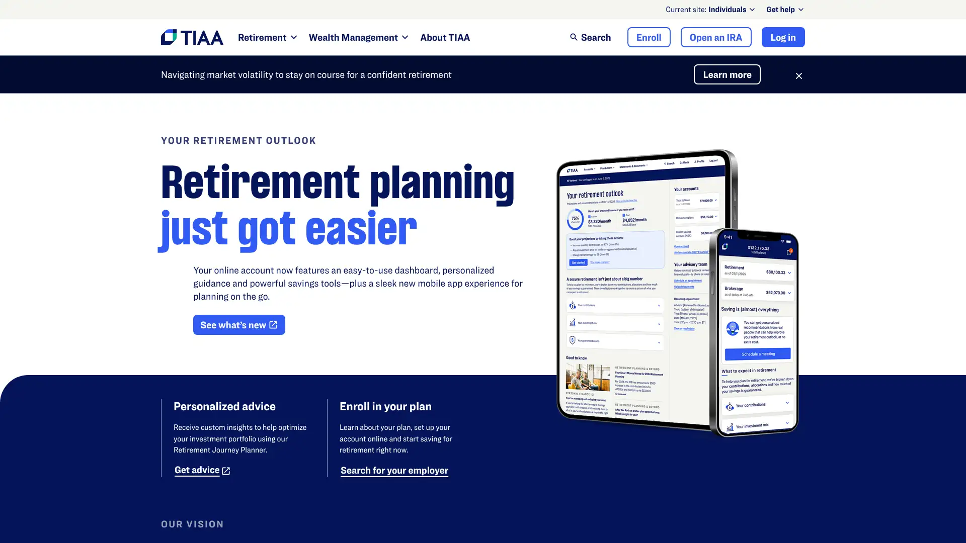 TIAA screenshot