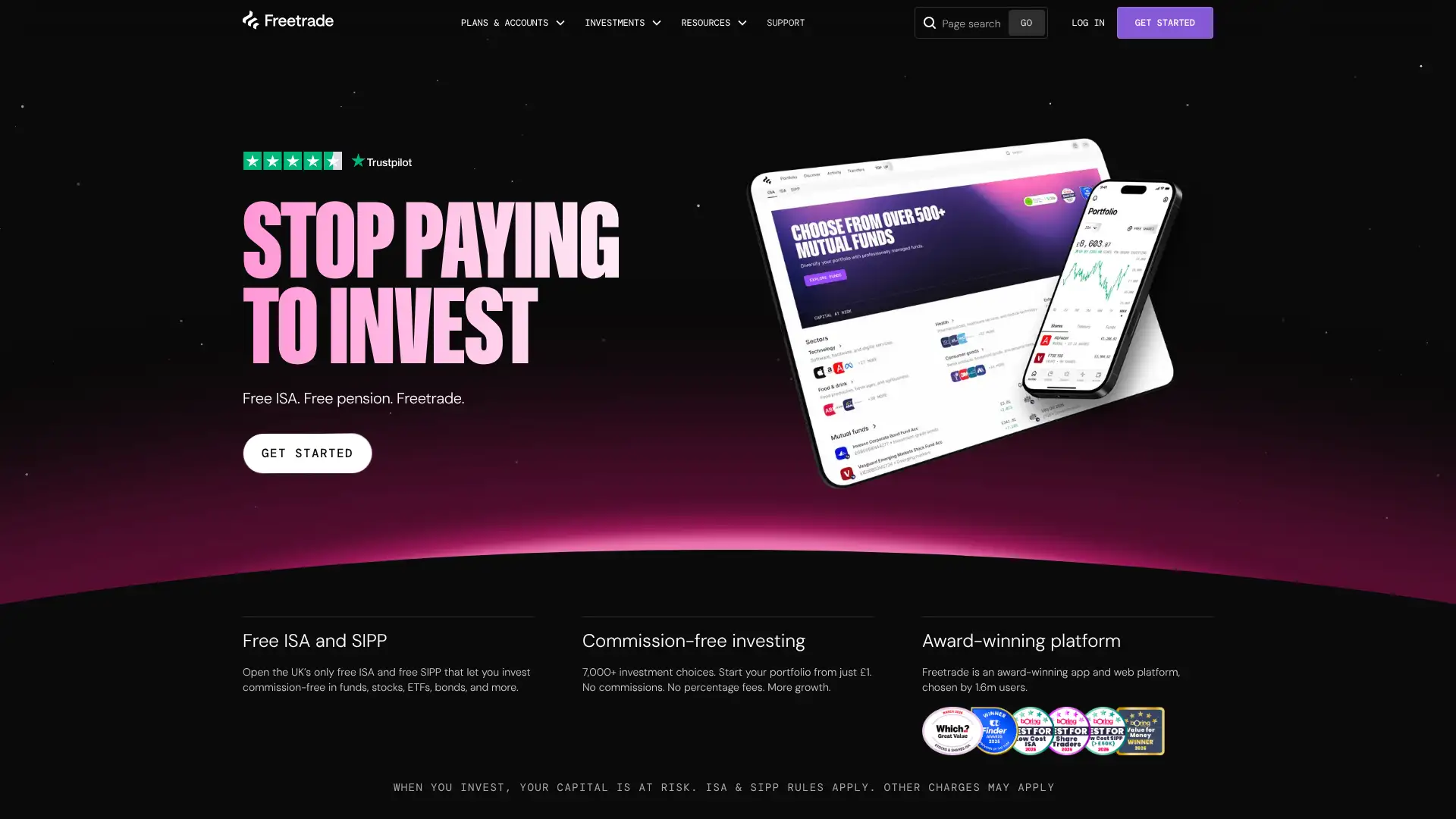Freetrade screenshot