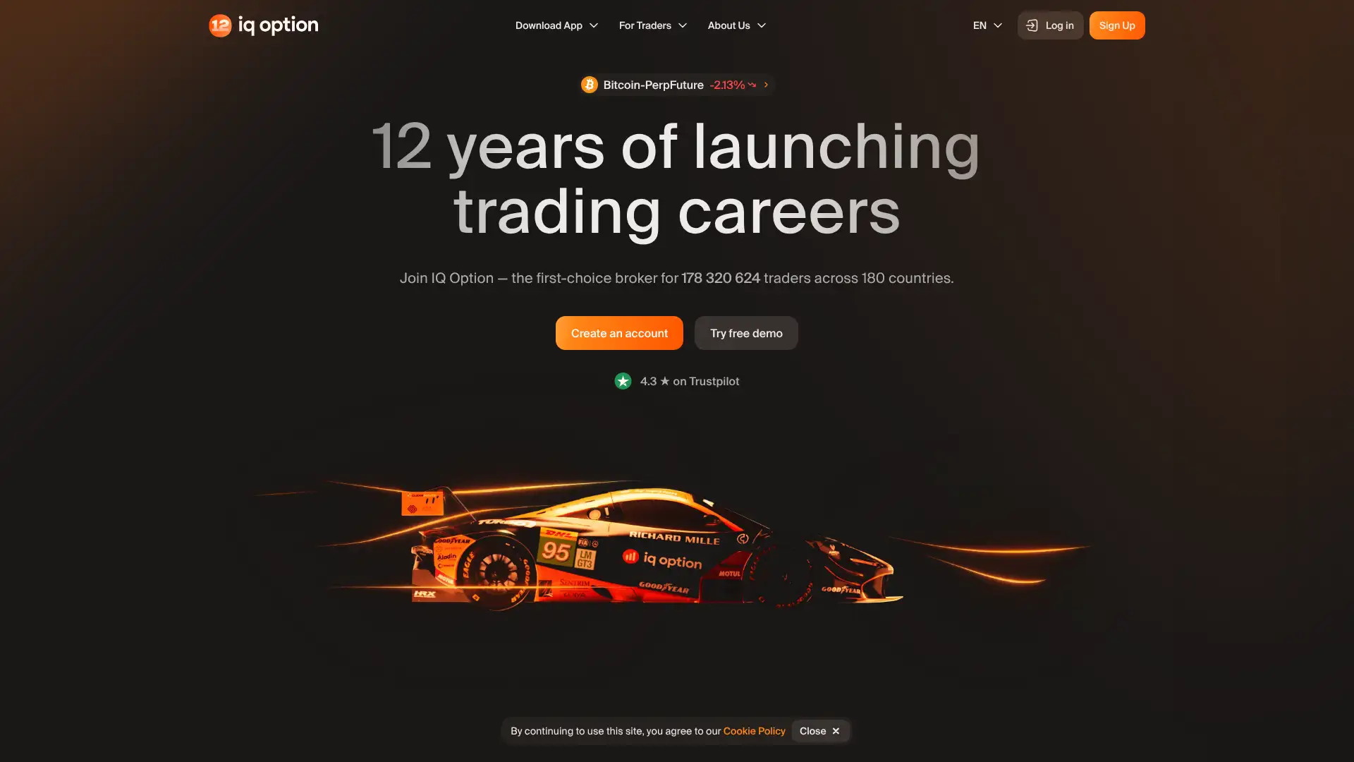 IQ Option screenshot