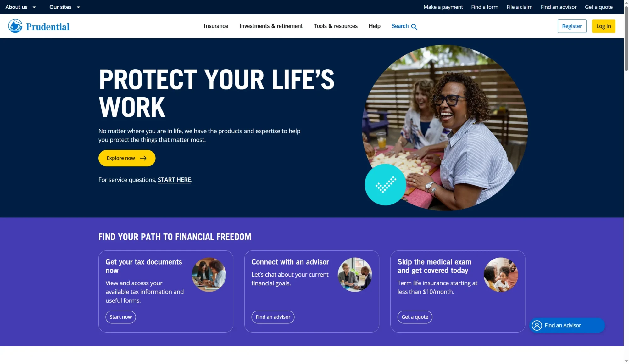 Prudential screenshot