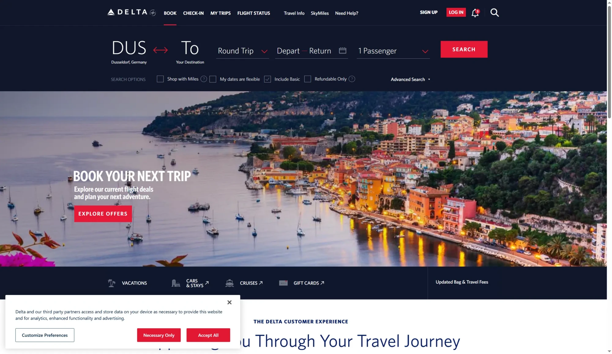 Delta SkyMiles Gold American Express Card screenshot
