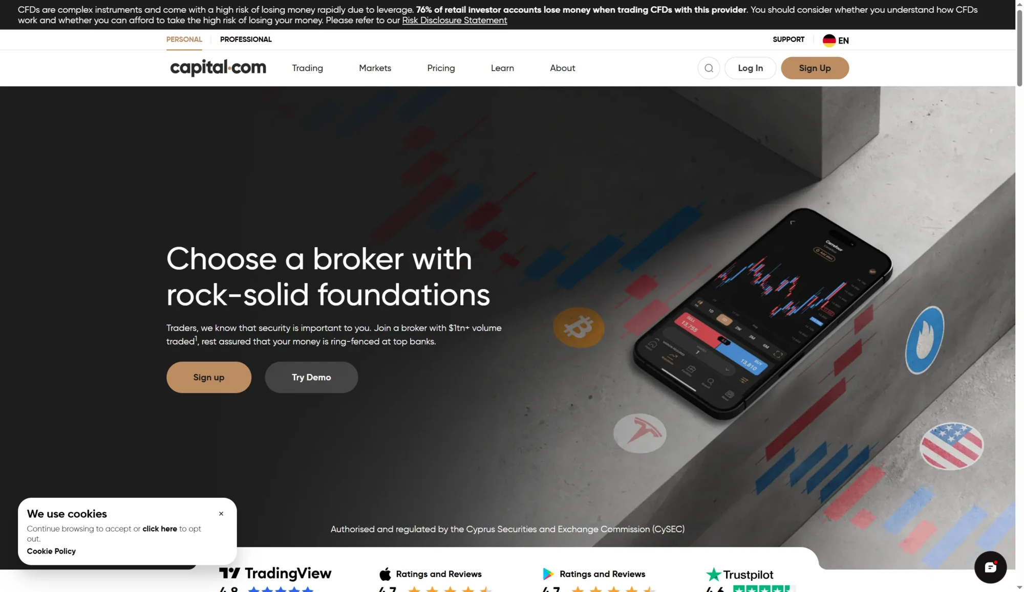 Capital.com screenshot