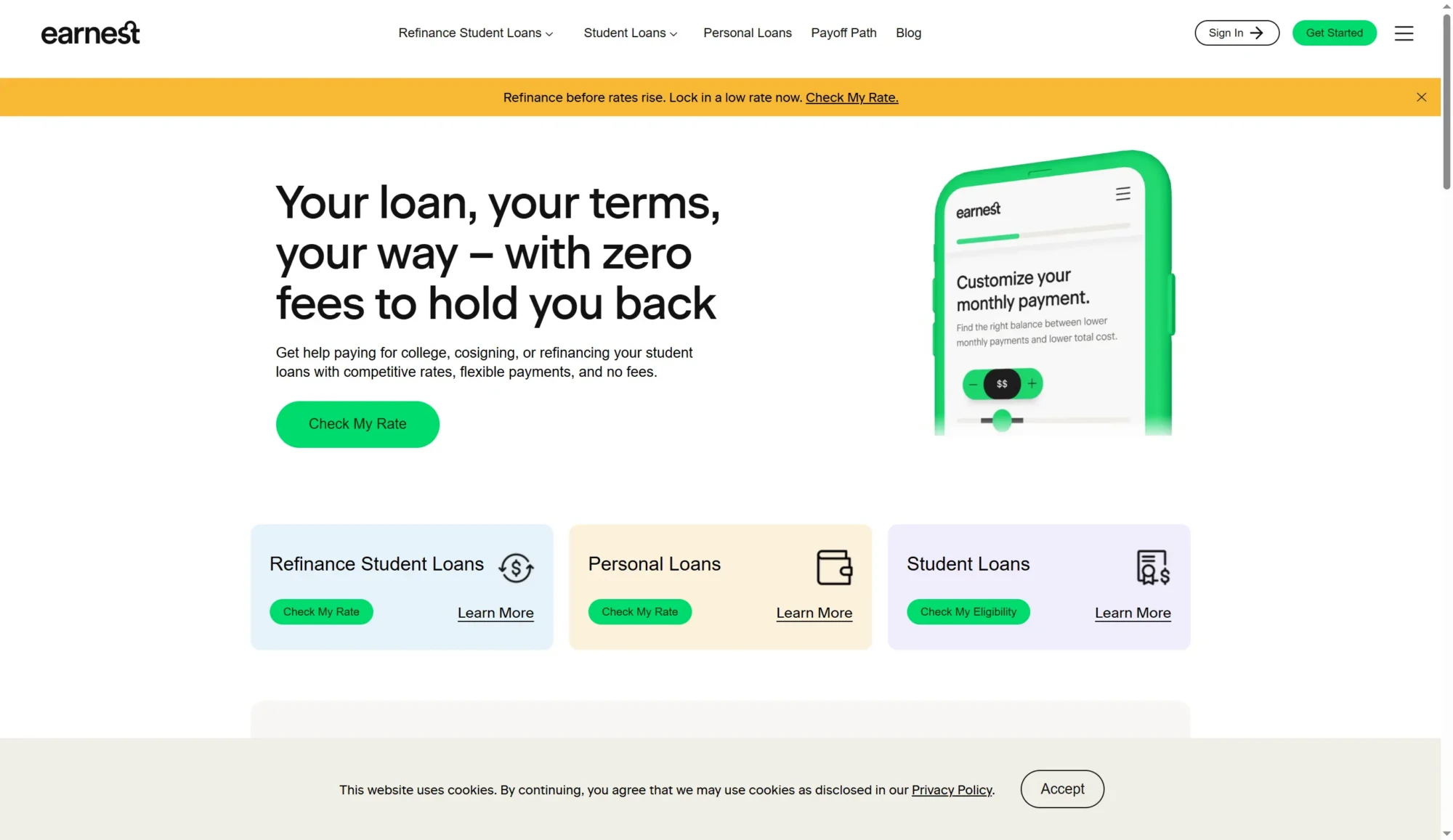 Earnest screenshot